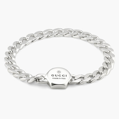 Gucci Trademark Silver Cuban Link Bracelet - Gucci product