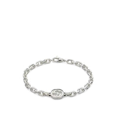 Gucci Interlocking G Silver Chain Bracelet