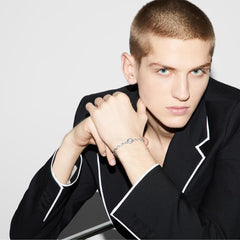 Gucci Interlocking G Silver Chain Bracelet