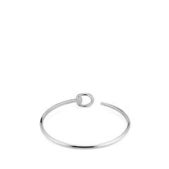 Gucci Horsebit Demi Diamond Pavé Slim Bangle Bracelet