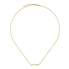 Gucci Link To Love Yellow Gold Bar Necklace