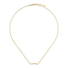 Gucci Link To Love Yellow Gold Bar Necklace