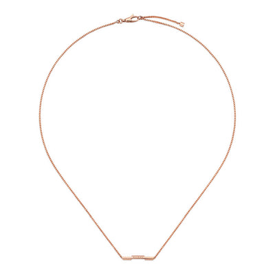 Gucci Link To Love Rose Gold Bar Necklace - Gucci product