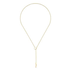 Gucci Link To Love Lariat Necklace in Yellow Gold
