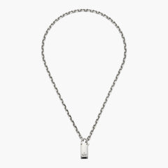Gucci Trademark Sterling Silver Pendant Necklace