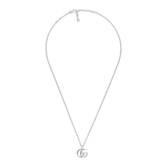 Gucci GG Marmont Silver Pendant Necklace