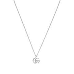 Gucci GG Marmont Silver Pendant Necklace