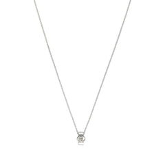 Gucci Interlocking G Silver Pendant Necklace