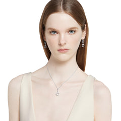 Gucci Horsebit Demi Diamond Pavé Pendant Necklace