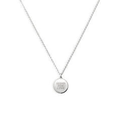 Gucci Blind for Love Silver Round Necklace