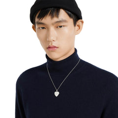 Gucci Blind for Love Silver Heart Necklace