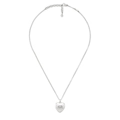 Gucci Blind for Love Silver Heart Necklace
