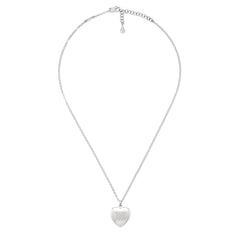 Gucci Blind for Love Silver Heart Necklace