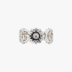 Gucci GG Marmont Mother-of-Pearl Flower Ring