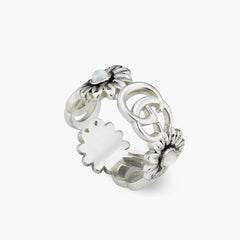 Gucci GG Marmont Mother-of-Pearl Flower Ring