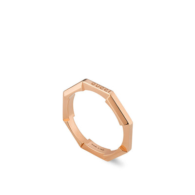 Gucci Link to Love Rose Gold Mirrored Ring - Gucci product