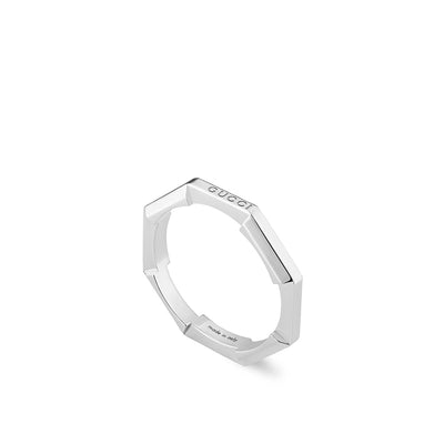 Gucci Link to Love White Gold Mirrored Ring - Gucci product