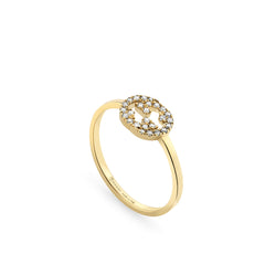Gucci Interlocking Diamond Ring in Yellow Gold