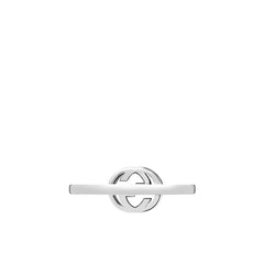 Gucci Interlocking Diamond Ring in White Gold
