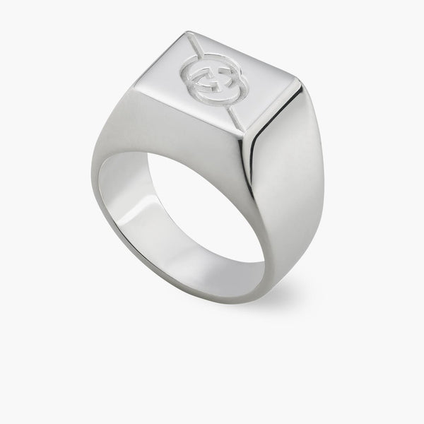 Gucci Tag Diagonal Interlocking G Signet Ring – J.R.DUNN