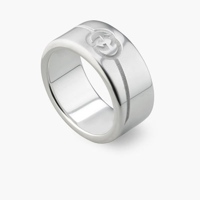 Gucci Tag Wide Ring Diagonal Interlocking G - Gucci product