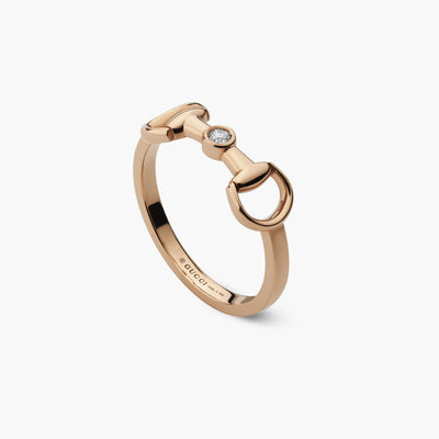 Gucci Horsebit Diamond Ring in 18K Rose Gold - Gucci product