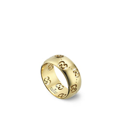 Gucci Icon GG Yellow Gold 8mm Ring