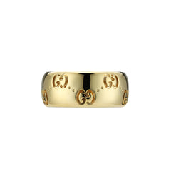 Gucci Icon GG Yellow Gold 8mm Ring