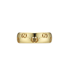 Gucci Icon GG Yellow Gold 6mm Ring