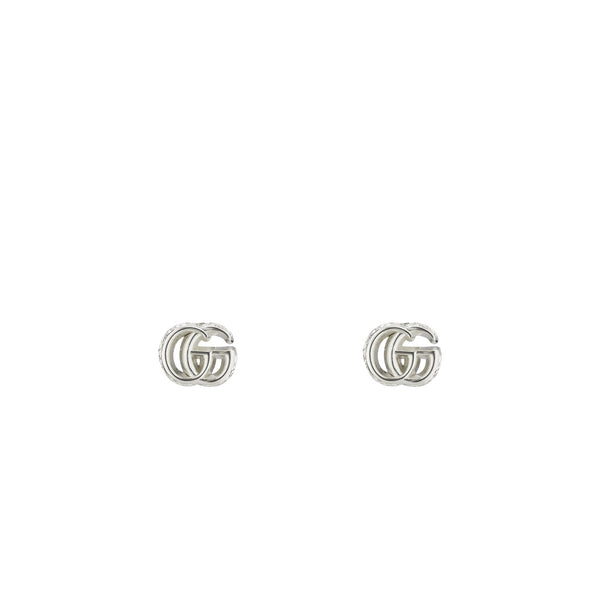 Gucci GG Marmont Stud Earrings in Sterling Silver