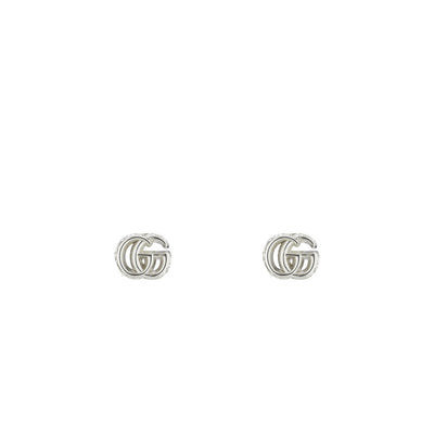 Gucci GG Marmont Stud Earrings in Sterling Silver - Gucci product