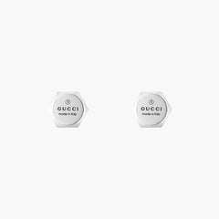 Gucci Trademark Hexagon Stud Earrings