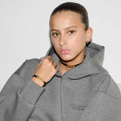 Gucci Link To Love Hoop Earrings in 18K Yellow Gold