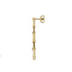 Gucci Horsebit Three Tier Link Drop Earrings