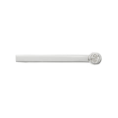 Gucci Interlocking Silver Tie Bar