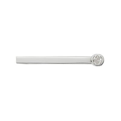 Gucci Interlocking Silver Tie Bar - Gucci product