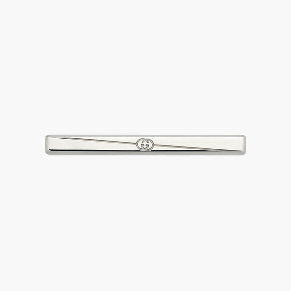 Gucci Tag Diagonal Interlocking G Tie Bar