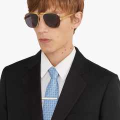 Gucci Tag Diagonal Interlocking G Tie Bar