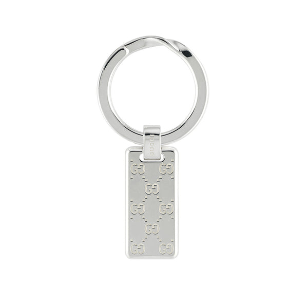 Gucci Signature Silver Keychain