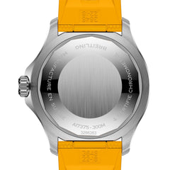 Breitling Superocean Automatic 42 Rainbow Dial on Yellow Rubber Strap - 42mm