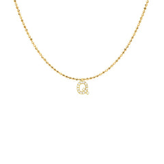 EF Collection Diamond Initial Charm in Yellow gold
