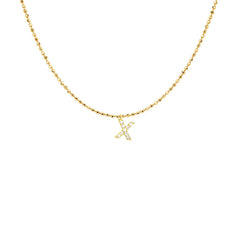EF Collection Diamond Initial Charm in Yellow gold