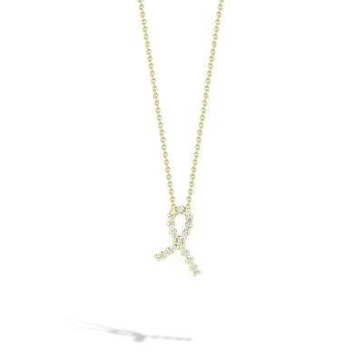 Roberto Coin Tiny Treasures Yellow Gold Diamond Hope Pendant Necklace - Roberto Coin product