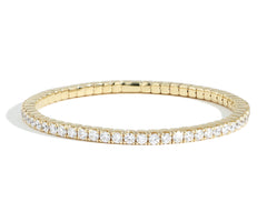 Flexible Diamond Infinity Bangle Bracelet - 5.50 ctw