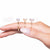 Ultra Thin Emerald Cut Hidden Halo Engagement Ring Setting in Platinum