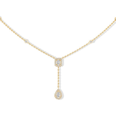 Messika My Twin Yellow Gold Diamond Tie Necklace - Messika product