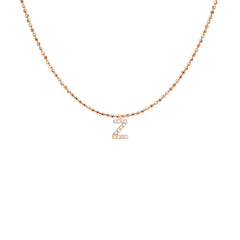 EF Collection Diamond Initial Charm in Yellow gold