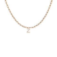 EF Collection Diamond Initial Charm in Yellow gold