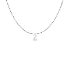 EF Collection Diamond Initial Charm in Yellow gold
