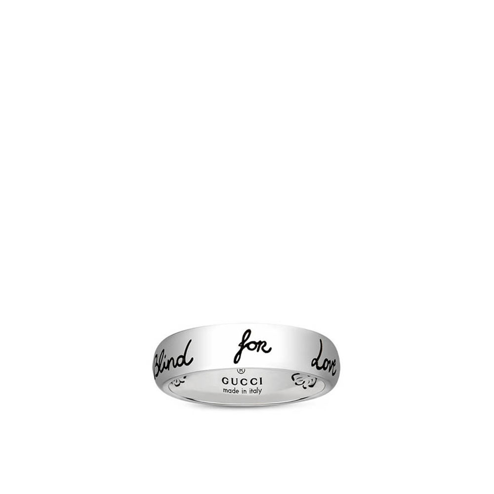 Gucci Blind For Love YBC455247001 Sterling Silver Ring